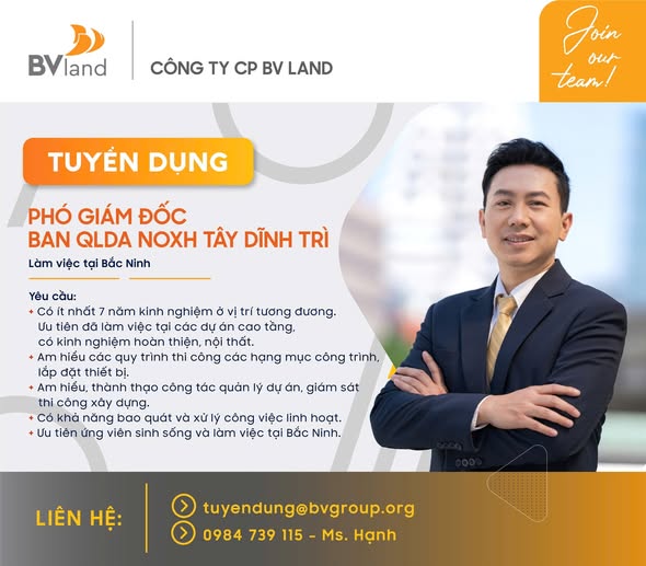 Tuyển dụng vị trí Quản lý thiết kế